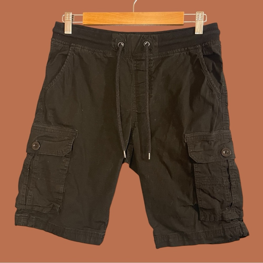 Public Supply Co. Men’s Black Cargo Drawstring Shorts Size M